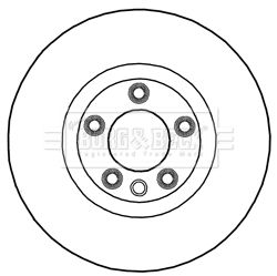 BORG & BECK Тормозной диск BBD5995S